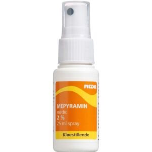 Mepyramin spray 2 %, 25 ml (Udløb: 05/2023)